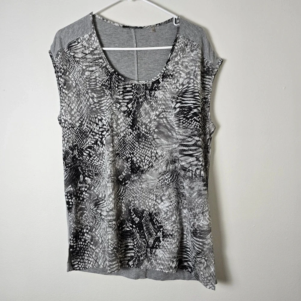 Tahari Sleeveless Top Womens Small Gray Shirt - Picture 8 of 8